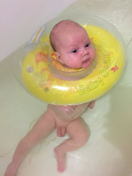 Купание с кругом!🏊‍♂️🛁