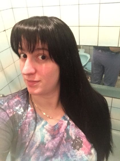 Покрасила волосы!