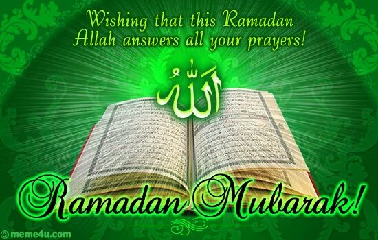 Ramadan Mubarak??