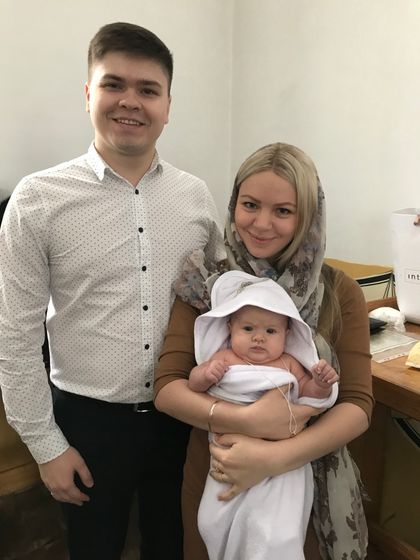 Покрестили нашу малышку ??