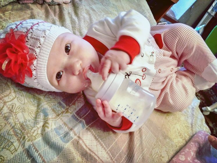 А нам три месяца,мамина сладкая кулёма ♥