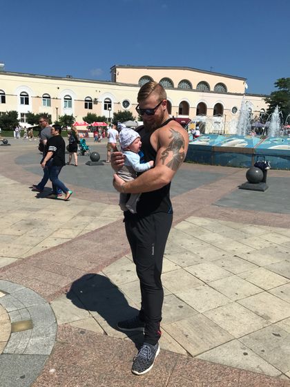 У нашего папы сегодня