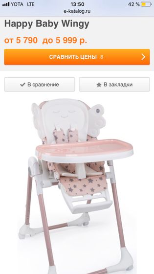 Стульчик Happy Baby Wingy