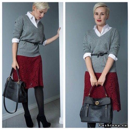 Серый + яркий акцент для работы