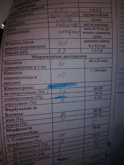 Спермограмма