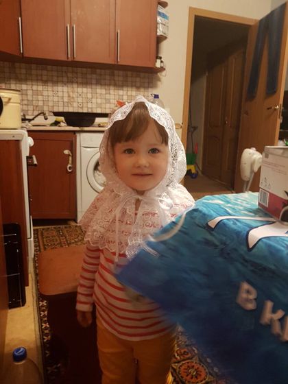 Накидка в церковь и крестильные наборы!