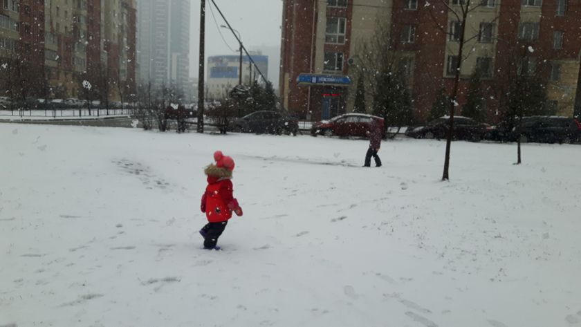 Зима не хочет покидать Петербург