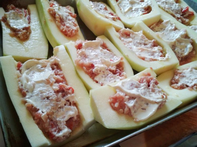 Фаршированные кабачки!
