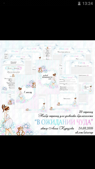 Дневник ведения беременности