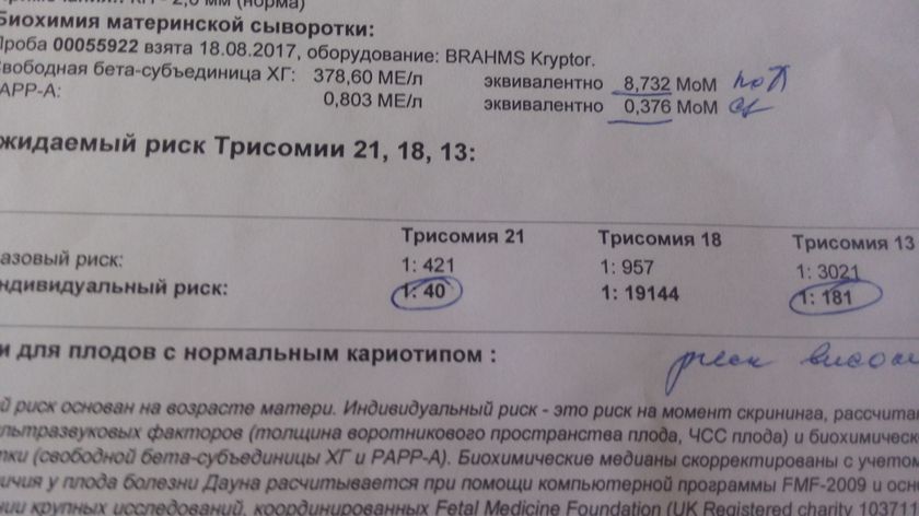 Получила результаты