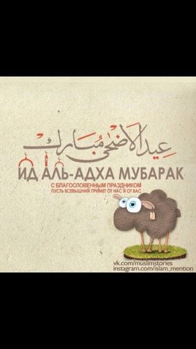 Всех мусульман с праздником???