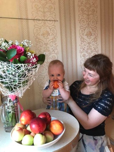 Сынуля сегодня первый раз