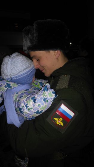 Проводили нашего любимого папочку??