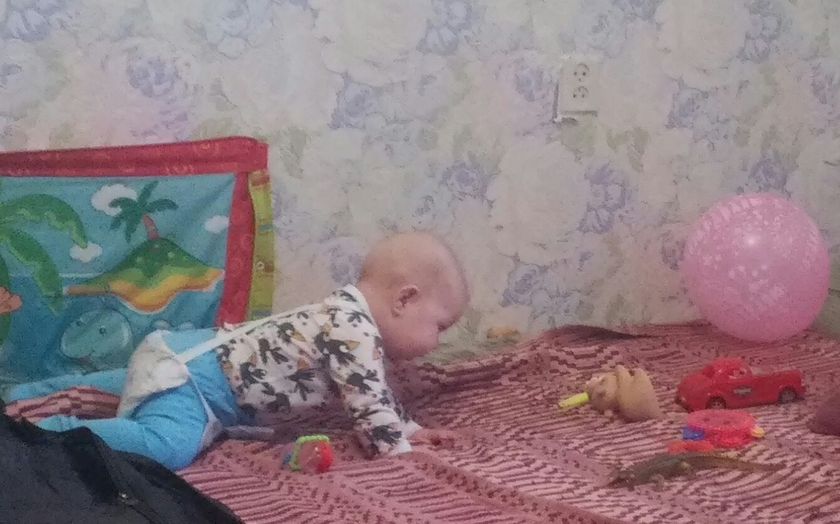 Ползание с подушкой фрейка