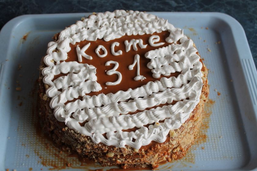 Белковый крем сделала