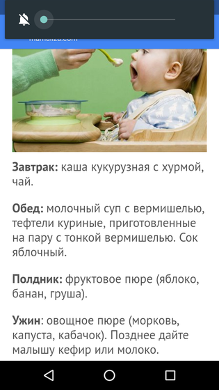 Меню в год
