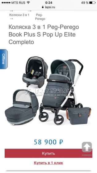 Где купить в Краснодаре коляску Peg-Perego 3 в 1