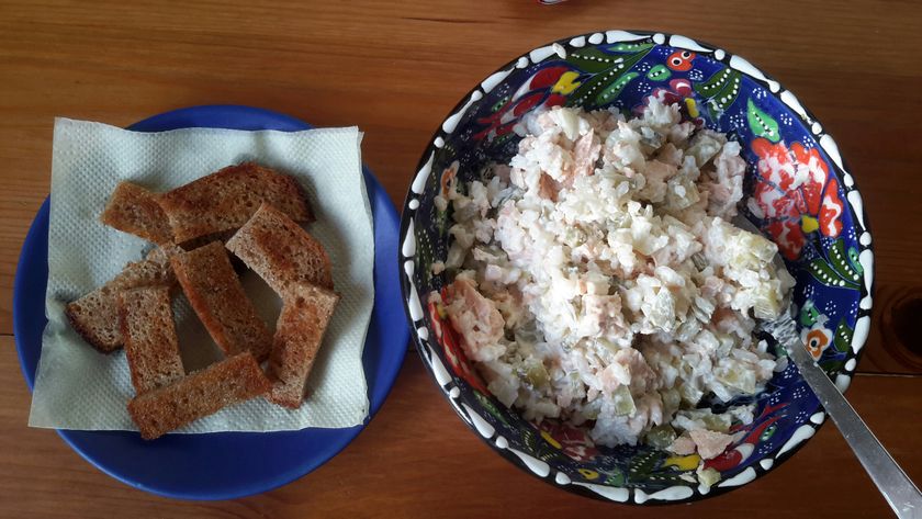 Рецептик от Белки - рыбный салат