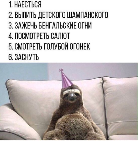 План действий в новогоднюю ночь ?