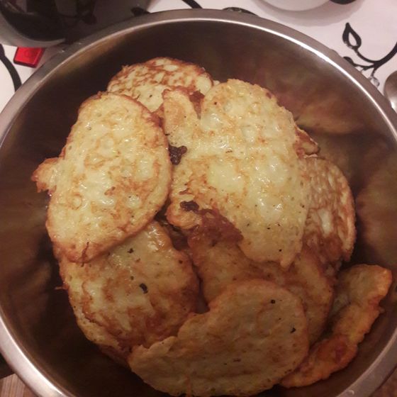 Картофельно-кабачковые драники из дубового кабачка.