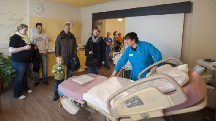 Посещение роддома в Klinikum Südstadt Rostock