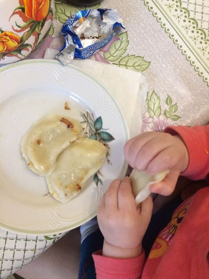 Как мы любим домашние варенички😋😋