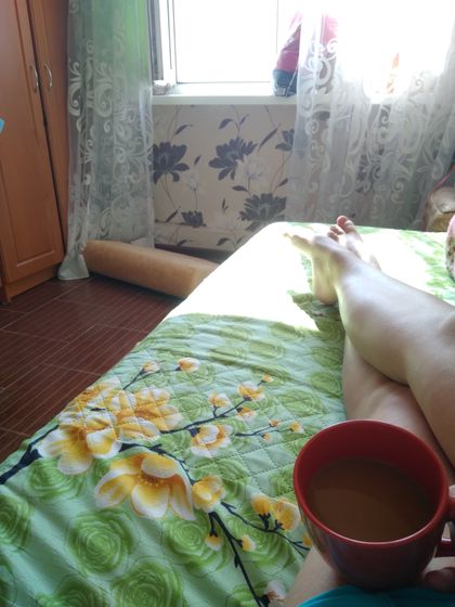 Солнышко, кофе, утро действительно