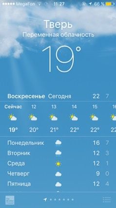Погодка...