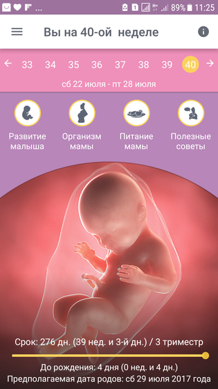 40 неделя моей беременности...