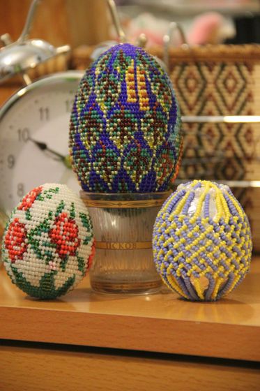 Яйца из бисера