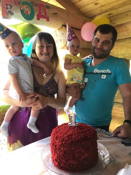 Наш годик с родственниками)))