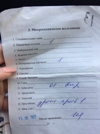 Пришли анализы с кал программы помогите с расшифровкой