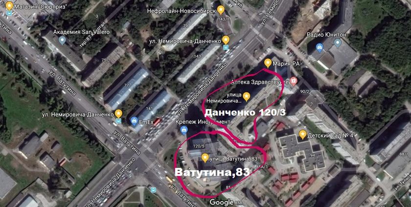 Районы Нск. Часть 2. Левый берег (Троллейная, Ватутина, Юго-Западный, Аникина)