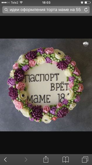 Голосуем: ТОРТ на 55 лет или снова 18? ?