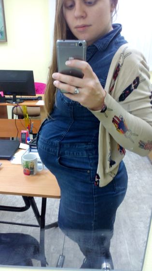 Экватор двойняшек, пол, животик и узи=)
