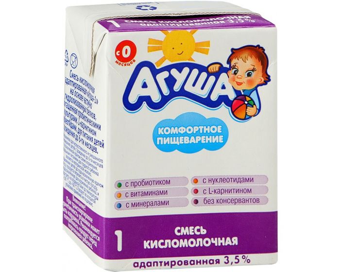 Кисломолочная смесь агуша