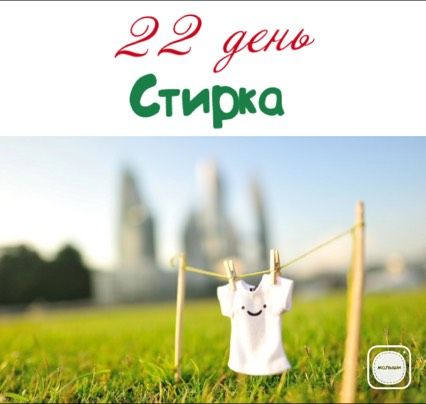 22 ДЕНЬ - Стирка