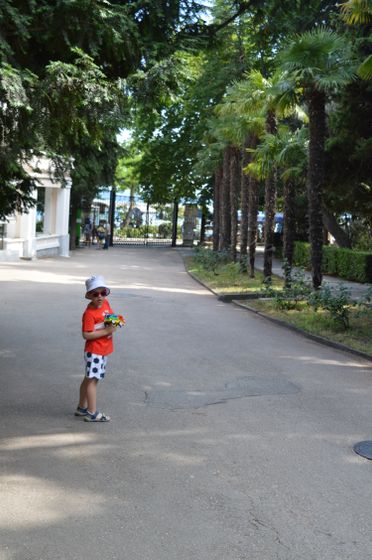 Отпуск в Крыму, июль 2017, часть 3. Парк.