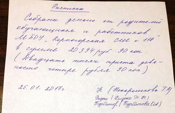 Отчет о поступлениях для Саши Канева Декабрь