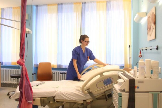 Посещение роддома в Klinikum Südstadt Rostock