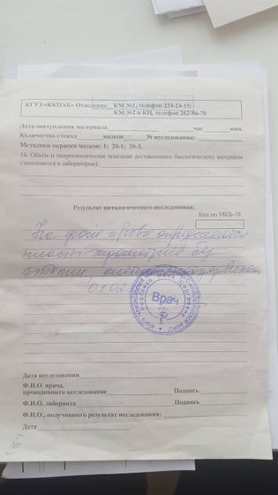 Помогите расшифровать результаты