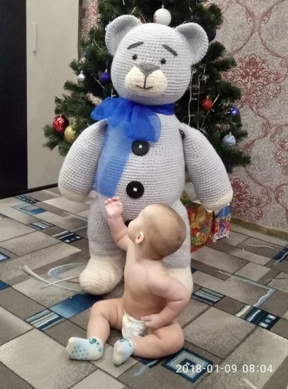 Вот такой красивый медведь получился.