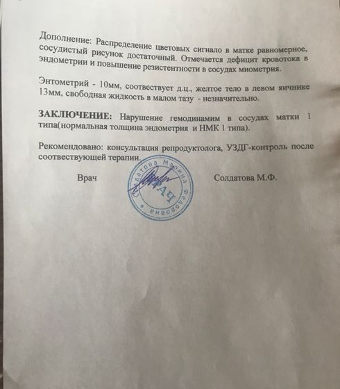 Кровоток в матке