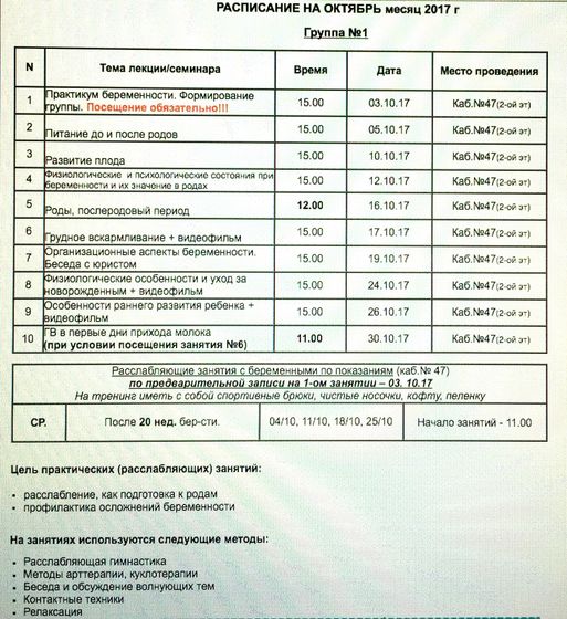 ЦПСиР№2, Шаболовка, Курсы подготовки