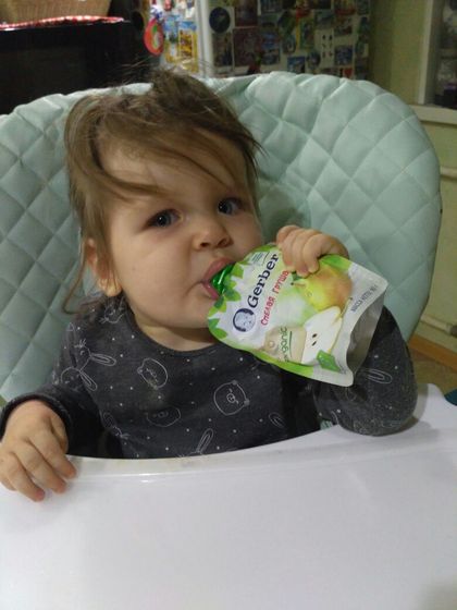 Органическое фруктовое пюре Gerber