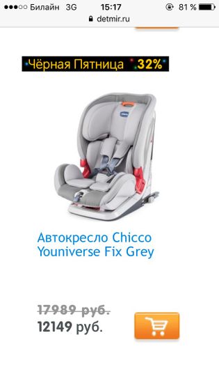 Детское автокресло